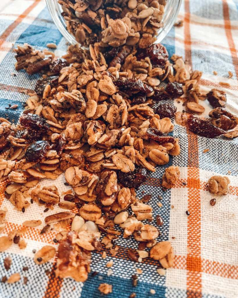 Pumpkin Spice Granola, a fall twist on my Aunt's classic granola recipe.